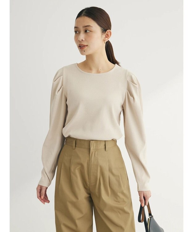 Green Parks ・ＳＵＧＡＲ　ＳＰＯＯＮ　タックスリーブプルオーバー Beige