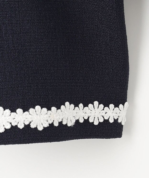 ANY KIDS 【2点セット】ジャケット＋裾刺繍ワンピース グレー