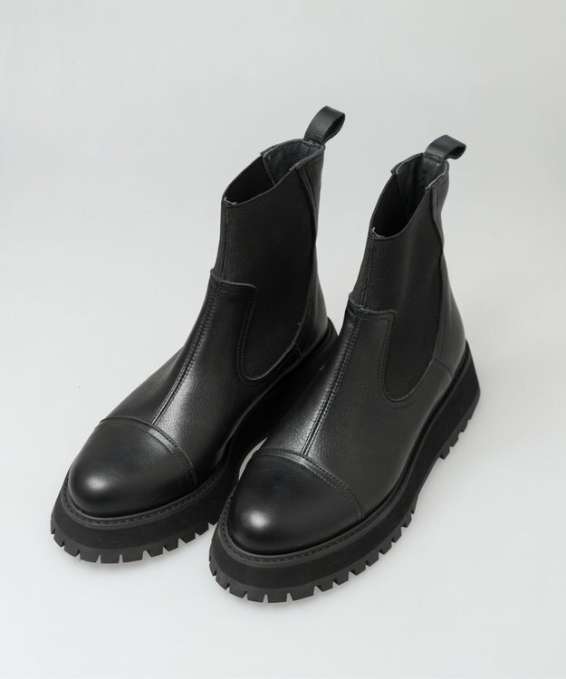 BONTRE 【BONTRE/ボントレ】センターシーム厚底ブーツ ブラック
