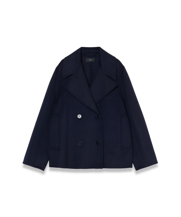 JOSEPH 【WEB＆OUTLET限定】ダブルフェイスウールキャッシュ ショートコート Navy