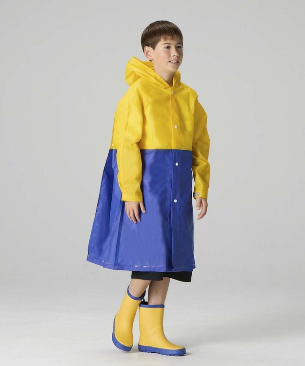 BEAMS SCHOOL シームレスレインコート イエロー
