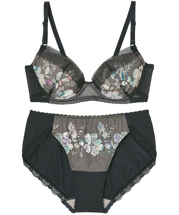 Wing WEB限定　ブラ＆ショーツセット　3/4カップブラ　ウイング／ワコール　CB3710 グレー