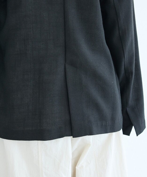 CRAFT STANDARD BOUTIQUE リネンライクオーバーサイズジャケット Black