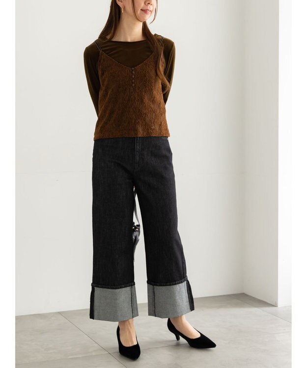 Te chichi シアーベロアトップス《2025Autumn catalog vol.2 item》 ブラウン