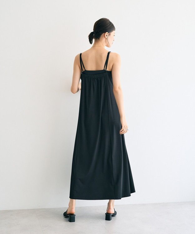 YECCA VECCA 【2点SET】シアーシャツ×Aラインキャミワンピース Purple