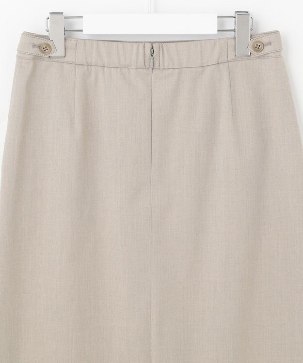 J.PRESS LADIES L 【洗える・撥水・防汚】コットンFITTYシャーク スカート ベージュ系