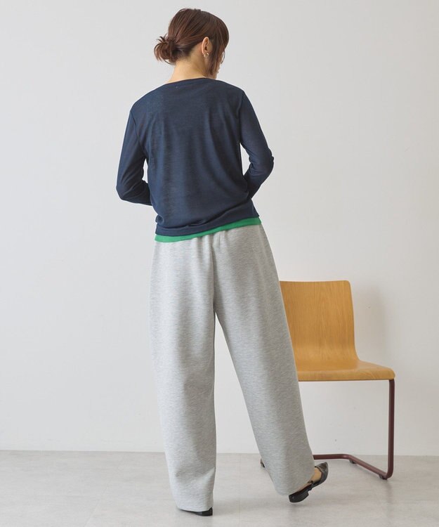 AMERICAN HOLIC 配色シアーレイヤードプルオーバー Green