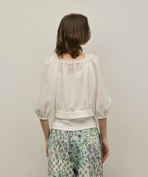 GRACE CONTINENTAL カラミ2wayジャケット ホワイト