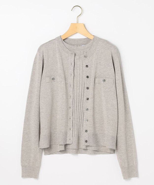 組曲 S ラメアンサンブル ニット グレージュ系