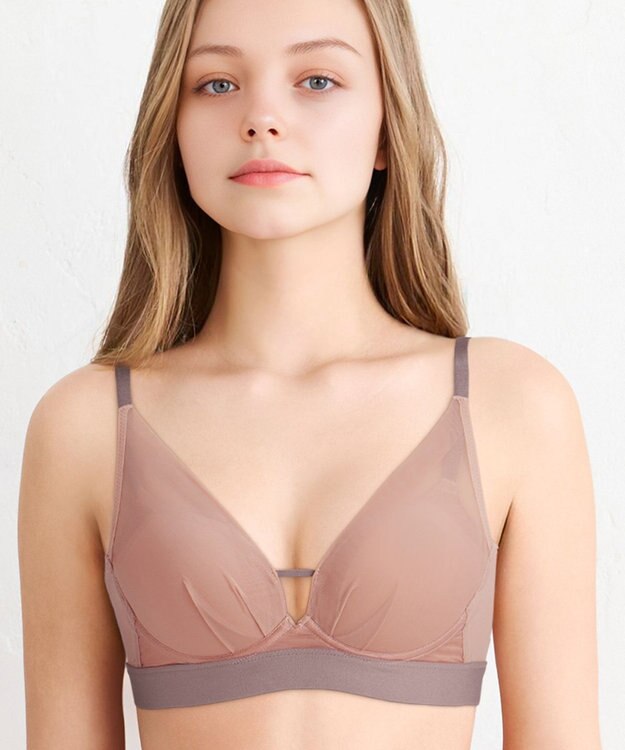 WACOAL ノンワイヤーブラ 【重力ケアブラ】 バストを重力から守る まる胸をキープ サイドのラインすっきり Gカップまで対応 大きいサイズ レディース BXB114 /ワコール ラズベリー