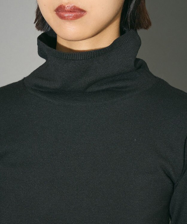 Green Parks ハイネックニット＋カシュクールニット Black