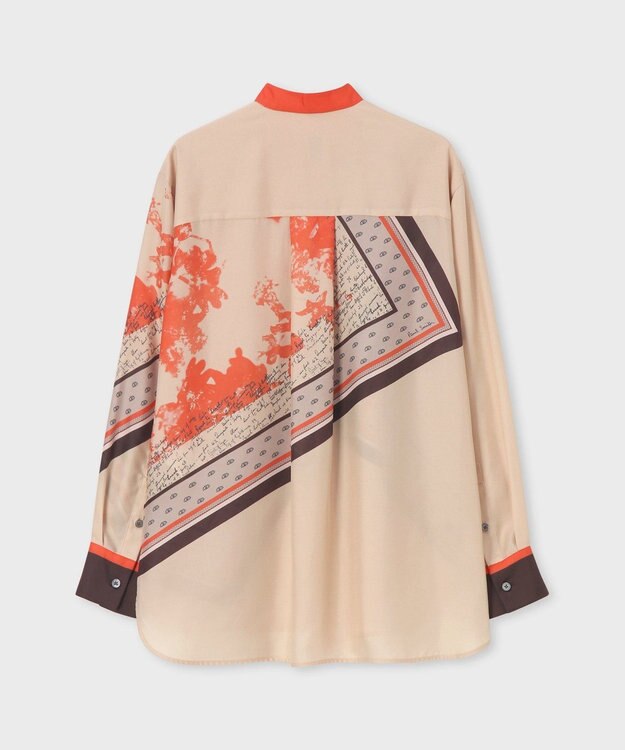 Paul Smith Travel Scarf スタンドカラー シャツ オレンジ