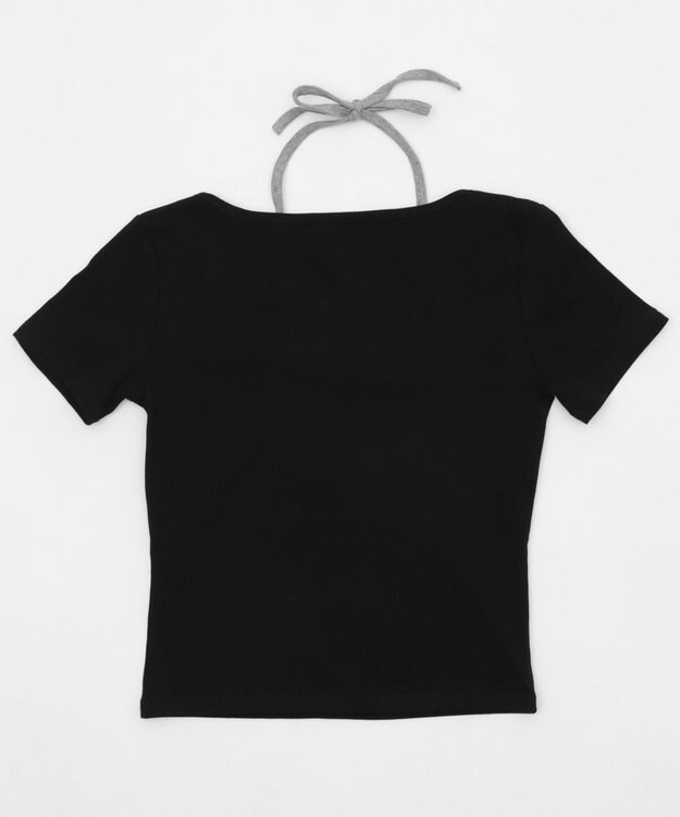 WEGO メタルパッチレイヤードピチTOP ブラック