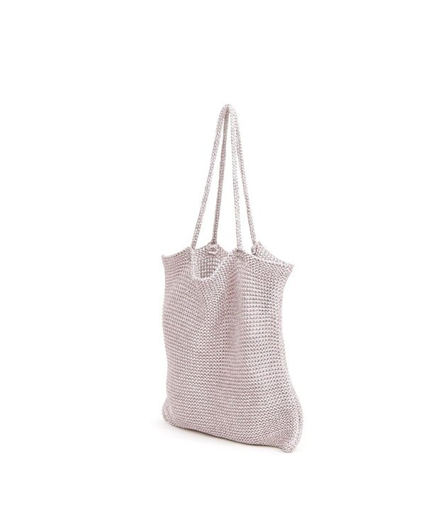 UNBILLION カシュカシュ cachecache / ラメ糸編みトートバッグ ピンク