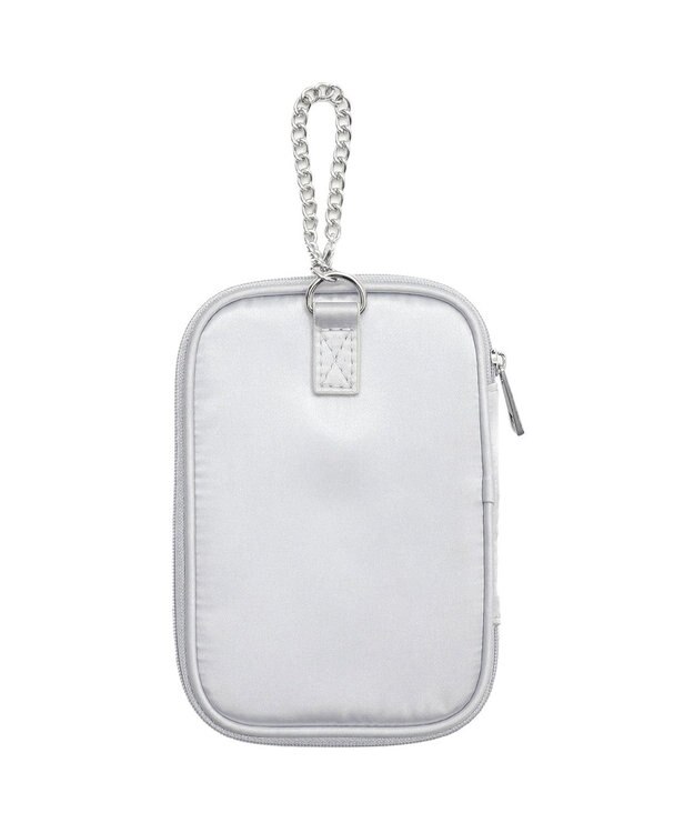 WEGO 【痛バ＆推し活グッズ】ダブルリボンサテンアクスタポーチ シルバー