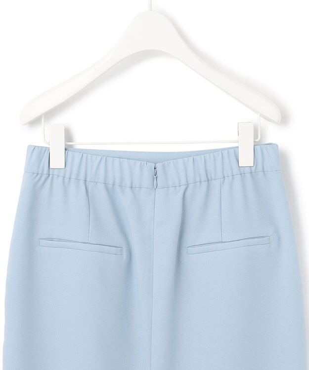 ICB 【接触冷感・UVケア・速乾・洗える】FluidBackSatin ナロースカート ライトブルー系