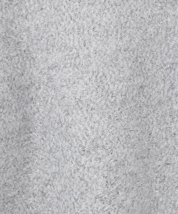 GRACE CONTINENTAL ラメVネックニットトップ シルバー