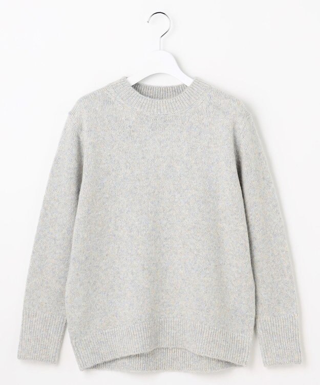 J.PRESS LADIES MIX COLOR クルーネック ニット サックスミックス系