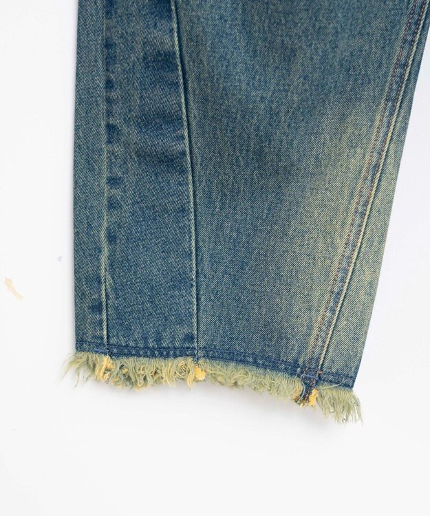 WEGO ヴィンテージウォッシュカーブデニムパンツ デニム