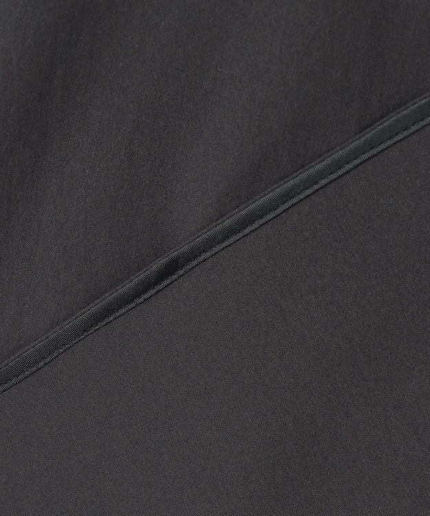 ICB L 【洗える】ヴィンテージスパンブロード ビックカラーブラウス グレー系