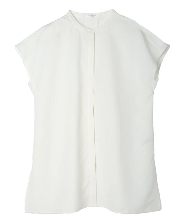 Green Parks 接触冷感　比翼ボタンチュニック Off White