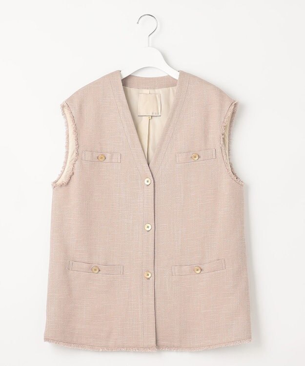 自由区 【セット可】ラミーブッチャー ショートジレ ピンク系