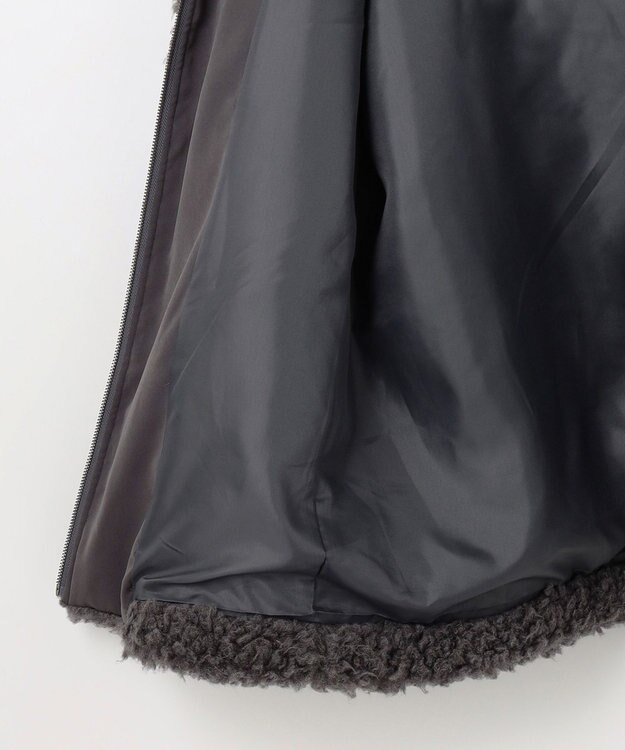 NAVE 【ReNAVE／UNISEX】プードルボア ジャケット チャコール系