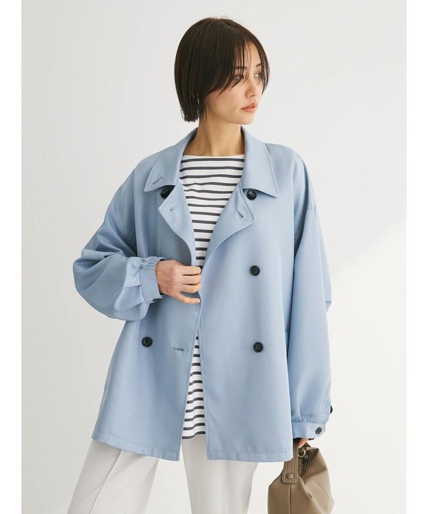 Green Parks ・ＥＬＥＮＣＡＲＥ　ＤＵＥ　ミドル丈トレンチコート Gray