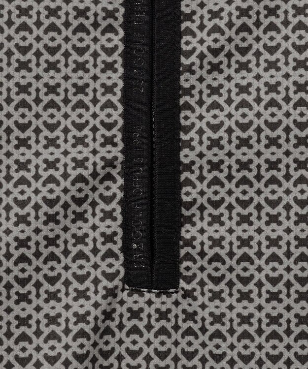 23区GOLF 【MEN】サンベールメッシュ モノグラムハーフジップ ブラック系5