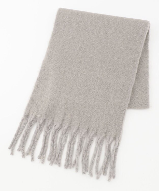 ONWARD CROSSET SELECT ビッグフリンジ ストール ライトグレー