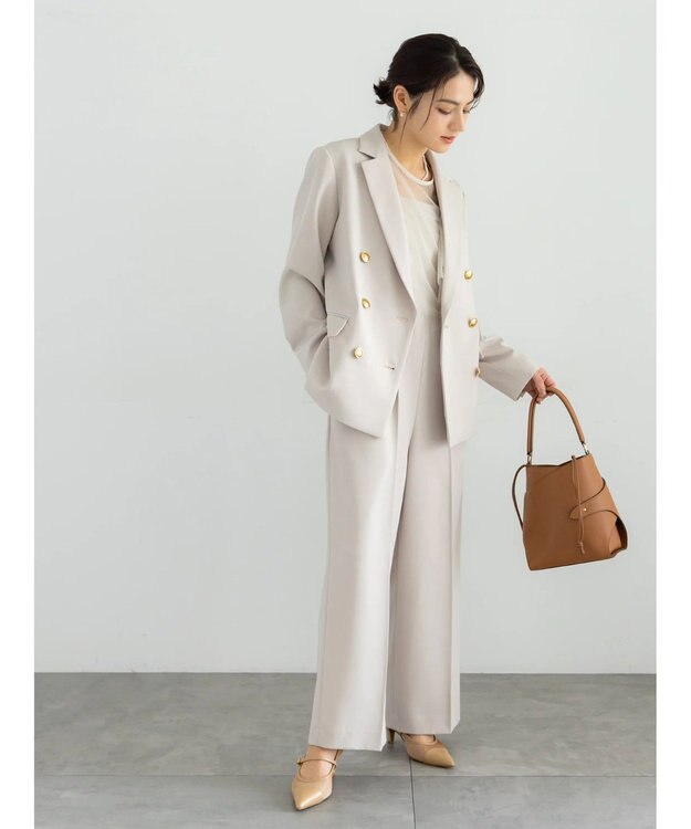 Te chichi 【セレモニーアイテム】2タックベアオールインワン（セットアップ可） ベージュ