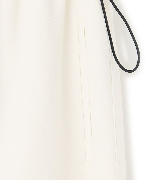 BEIGE， 【洗える・STORY 6月号掲載】RUE / ウエストゴムワイドストレートパンツ Meringue