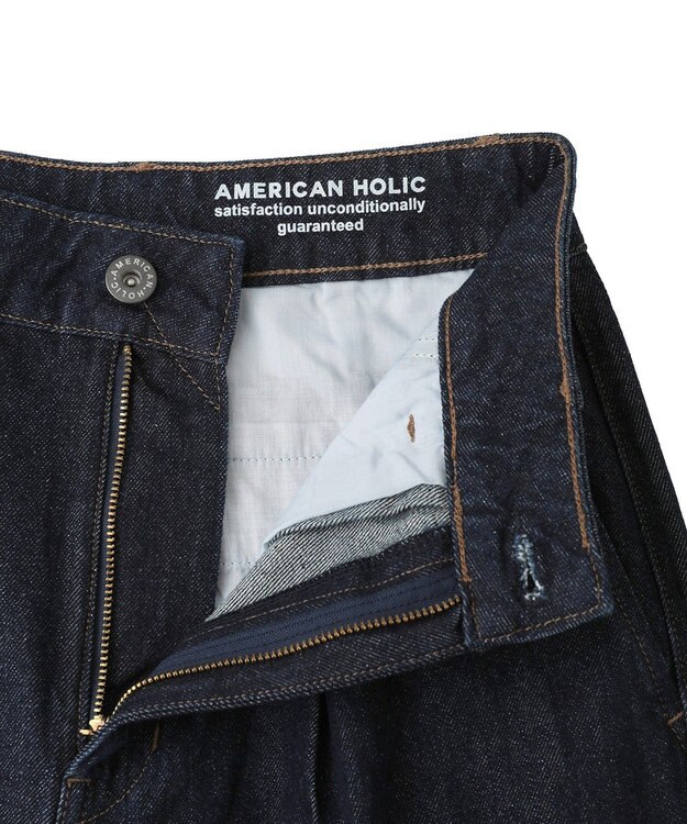 AMERICAN HOLIC タックワイドデニム One Wash
