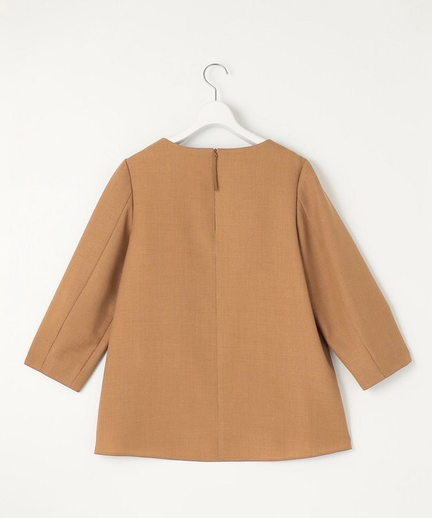 自由区 S 【セットアップ対応・洗える】ハニカムクロス  ブラウス ブラウン系