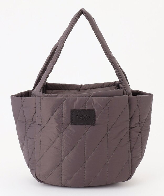 Y'SACCS 【Y’SACCS vous et】キルティングボックストート　Sサイズ ダークグレー