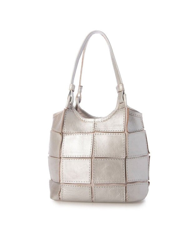 UNBILLION ピークスピーク PEAKS PEAK / 牛革パッチワーク2wayトートS シルバー