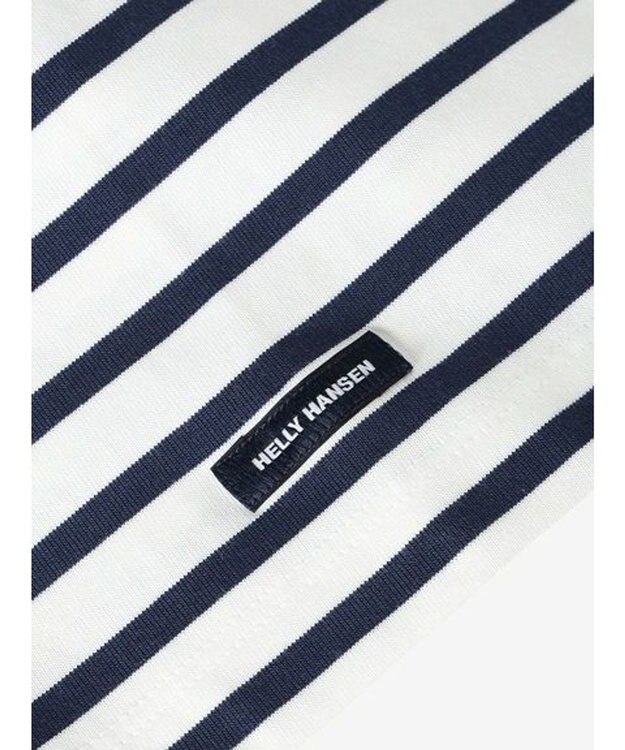 HELLY HANSEN ショートスリーブ HHマリンボーダーボートネックティー オフホワイト