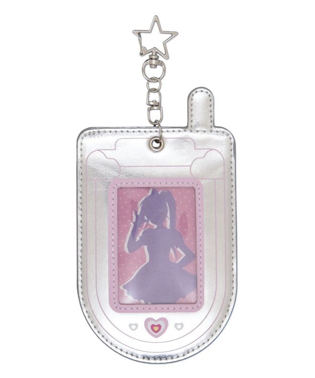 WEGO 【痛バ＆推し活グッズ】シャイニーガラケーカードホルダーキーホルダー ピンク