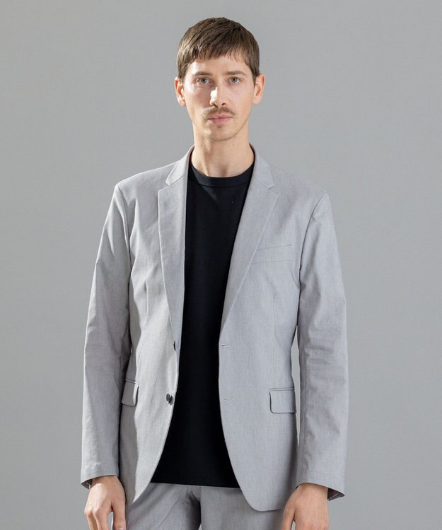 JOSEPH HOMME リネンシャンブレーストレッチ　ジャケット ライトグレー系