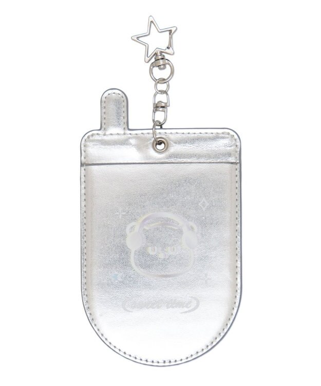 WEGO 【痛バ＆推し活グッズ】シャイニーガラケーカードホルダーキーホルダー ピンク