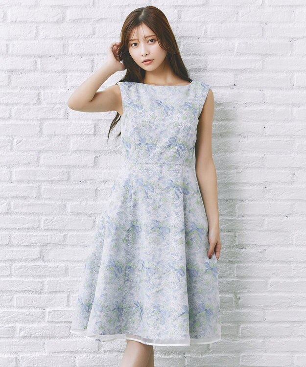 【チムローズ】TOCCA 洗える MELODY Aライン ワンピース チムローズ様専用】TOCCA 洗える MELODY Aライン ワンピース