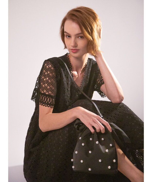 TOCCA 【ヨンアさん×大人百花×TOCCAコラボ】PEARL SHOWER 2SET BAG バッグ ブラック系