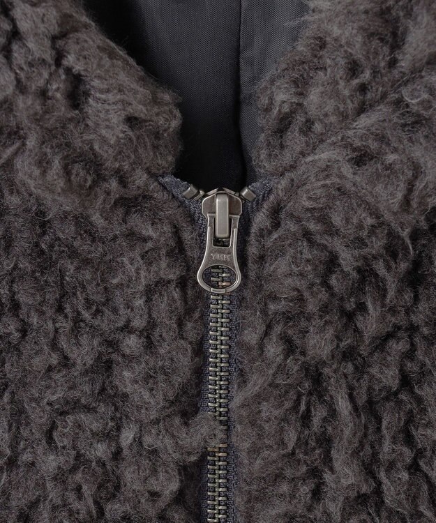 NAVE 【ReNAVE／UNISEX】プードルボア ジャケット チャコール系