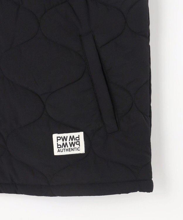 PW CIRCULUS 【撥水加工 / ストレッチ】【MEN】キルティング中綿ベスト ゴルフ ブラック系