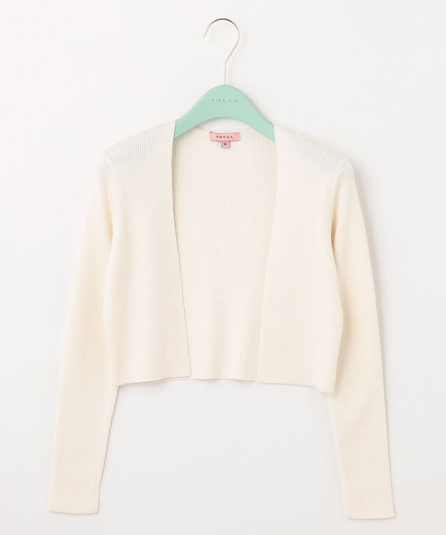 TOCCA 【洗える！】SILK RIB BOLERO ボレロ アイボリー系