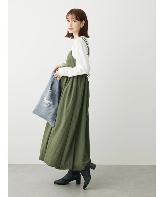 Green Parks ・ＥＬＥＮＣＡＲＥ　ＤＵＥ　バルーンキャミワンピース Khaki