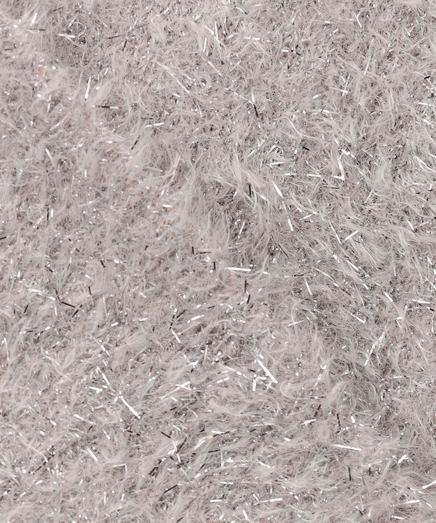 ANY シャイニーニットカーディガン シャンパン