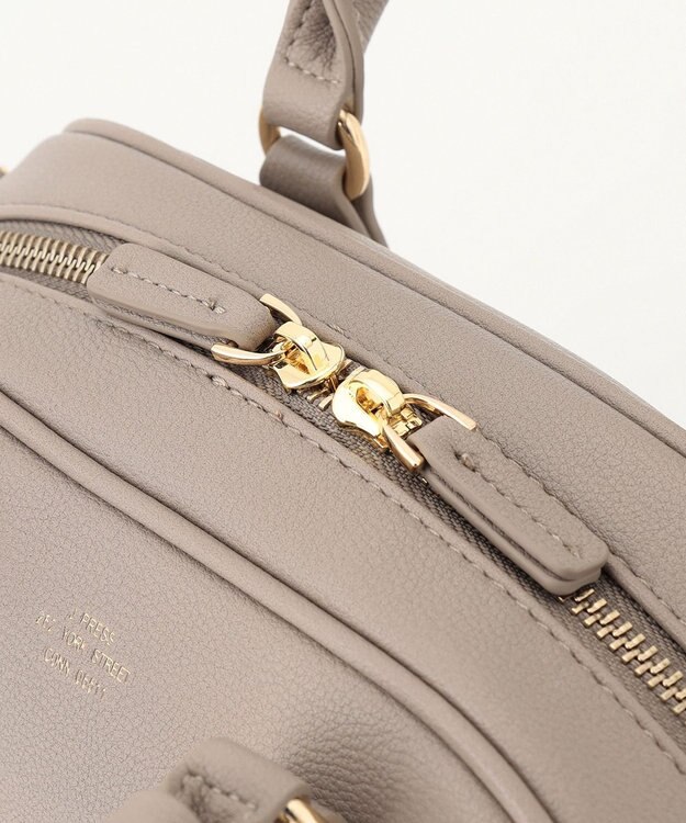 J.PRESS LADIES 【2way】ボストン ミニ バッグ ベージュ系