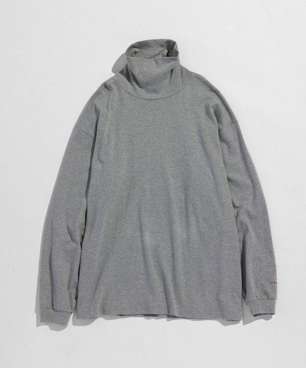 LENO MOCK TURTLE NECK PULLOVER [UNISEX] モックタートルネックカットソー HEATHER GRAY