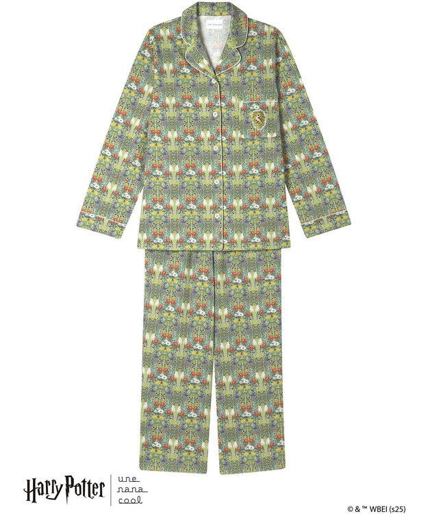 une nana cool 【ハリー・ポッターコラボ】【綿100%】開襟パジャマ イエロー